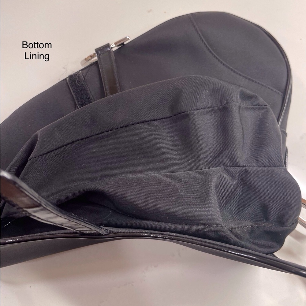 Vintage Dior Saddle Bag -black nylon 2002 - Picture 11 of 13